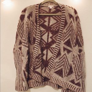 Dark purple and grey Cardigan